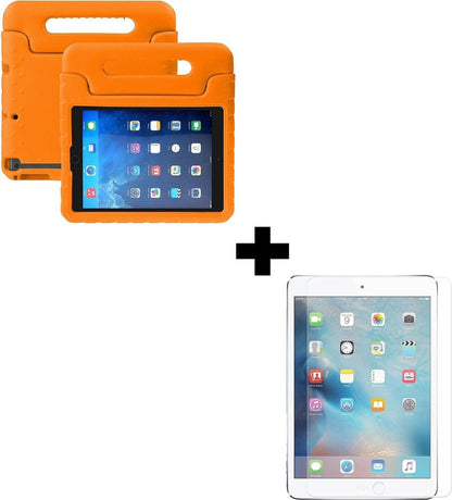 iPad Mini 3 Hoesje Kids Cover Bumper Met Screenprotector - Oranje