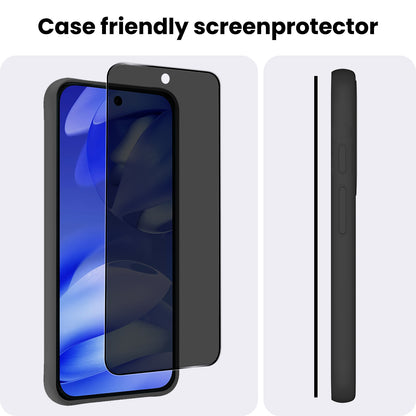 Google Pixel 9a Screenprotector Gehard Glas - Privacy