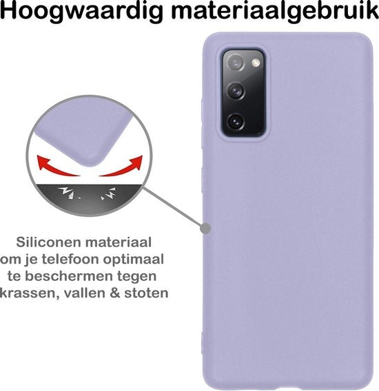 Samsung S20 FE Hoesje Siliconen - Lila