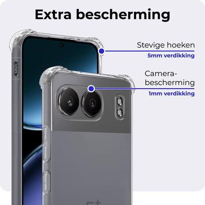 OnePlus Nord 4 Hoesje Shockproof Backcover Siliconen - Transparant