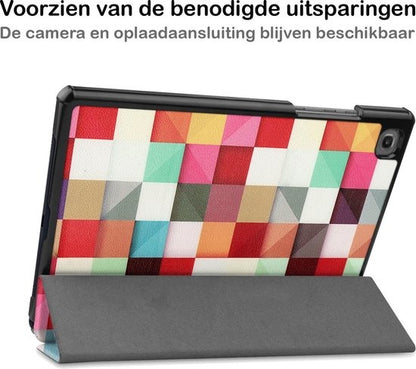 Samsung Galaxy Tab A7 Hoesje Book Case - Blokken