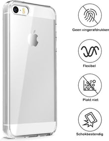 iPhone 5/5s/5SE Hoesje Siliconen Backcover Lichtgewicht - Transparant
