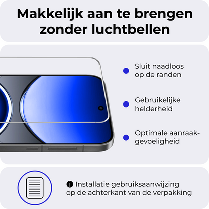 OPPO Find X8 Screenprotector Gehard Glas - Anti-kras