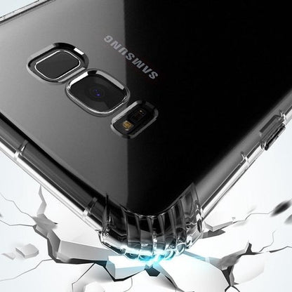 Samsung Galaxy A7 2018 Hoesje Shockproof Backcover Siliconen - Transparant