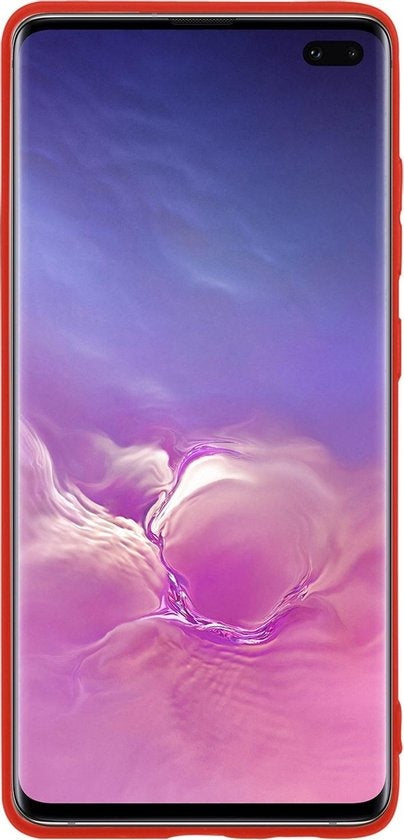 Samsung S10 Hoesje Siliconen - Rood