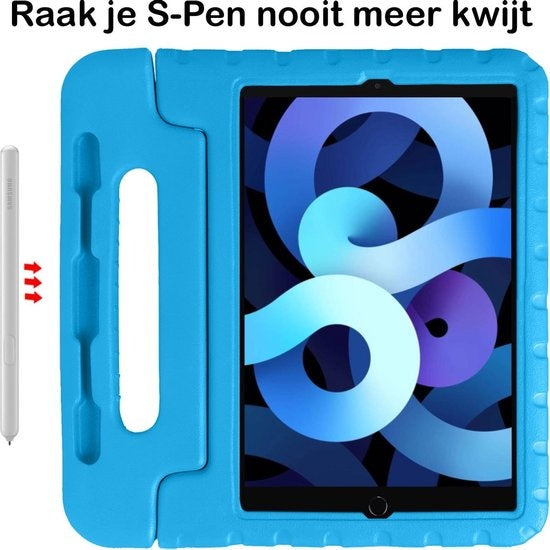 iPad Air 2020 Hoesje Kids Cover Bumper - Blauw