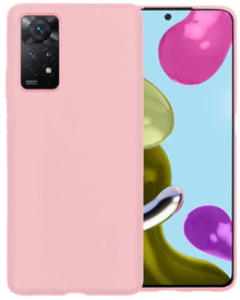 Xiaomi Redmi Note 11 Hoesje Siliconen Backcover Lichtgewicht - Lichtroze