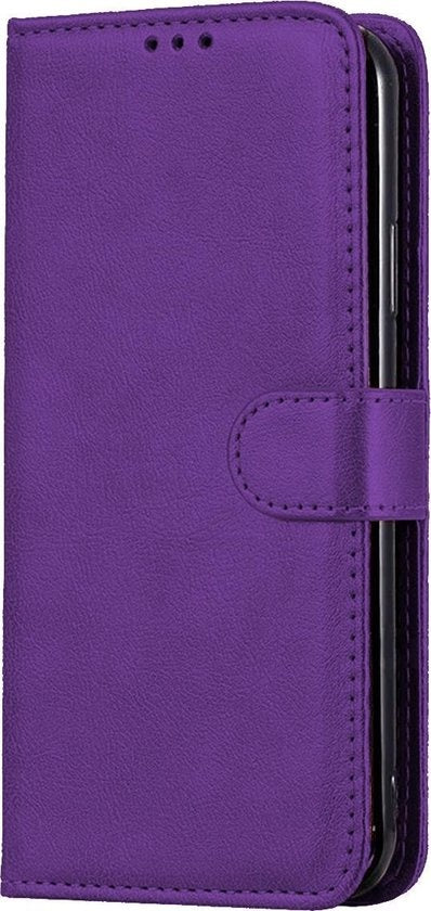 Samsung A41 Hoesje Bookcase Cover met Kaarthouder - Paars