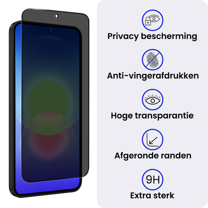 Samsung A27 Screenprotector Gehard Glas - Privacy