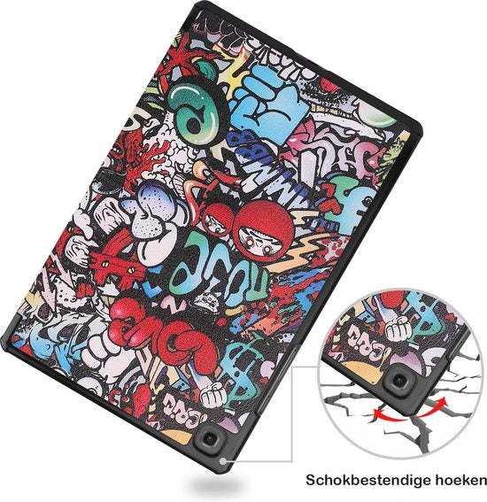 Samsung Galaxy Tab A7 Hoesje Book Case - Graffity