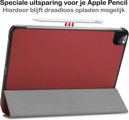 iPad Pro 2020 (11 inch) Hoesje Book Case - Donkerrood