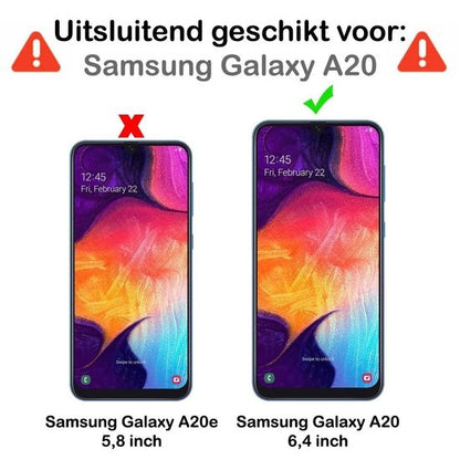 Samsung A20 Screenprotector Tempered Glass