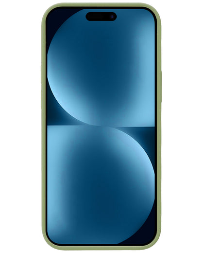iPhone 15 Plus Hoesje Siliconen Backcover Lichtgewicht - Groen