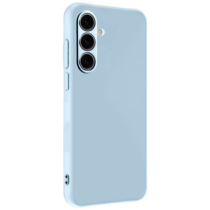 Samsung S24 FE Hoesje Siliconen Backcover Lichtgewicht - Lichtblauw