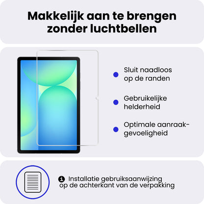 Samsung Galaxy Tab S10 FE Screenprotector Gehard Glas - Anti-kras