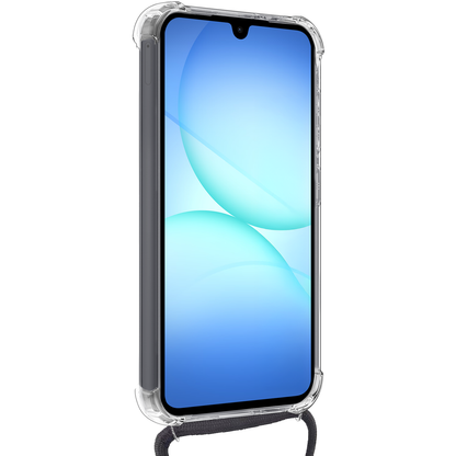 Samsung A17 Hoesje met Koord Backcover Shockproof - Transparant