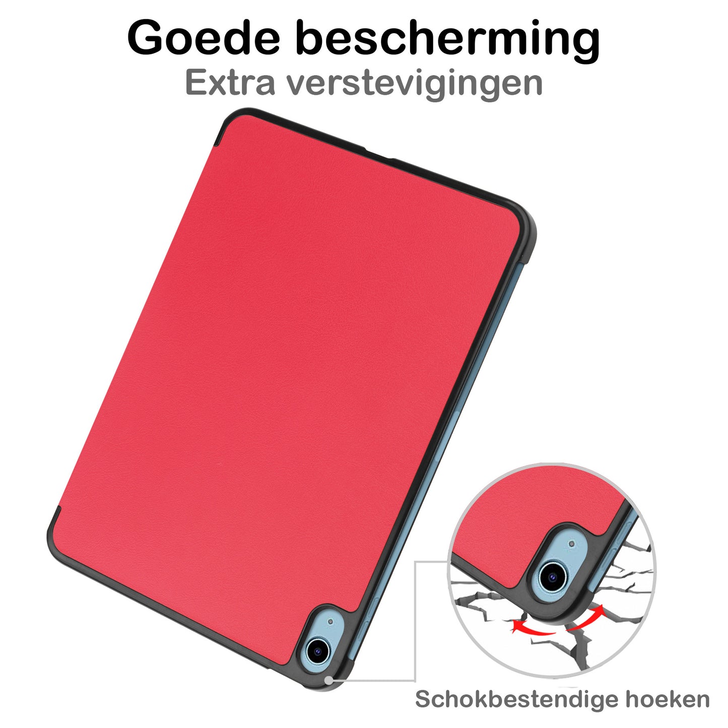 iPad 2022 Hoesje Book Case - Rood