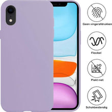 iPhone XR Hoesje Siliconen Backcover Lichtgewicht - Lila