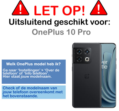 OnePlus 10 Pro Hoesje Siliconen - Zwart