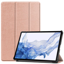 Samsung Galaxy Tab S8 Plus Trifold Bookcase Hoes - Rosé goud