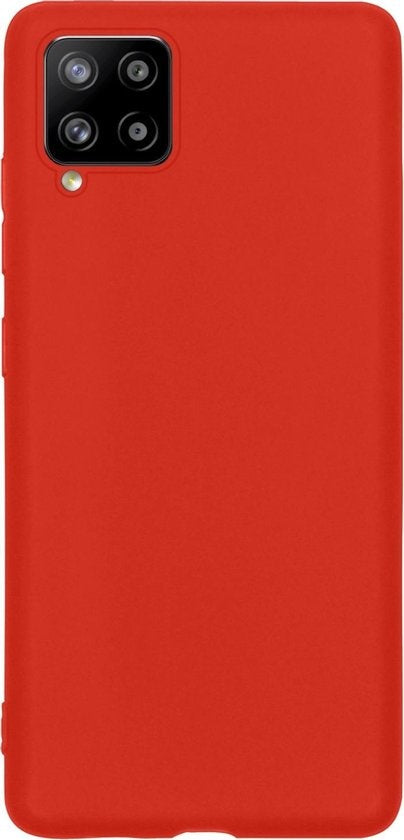 Samsung A12 Hoesje Siliconen - Rood