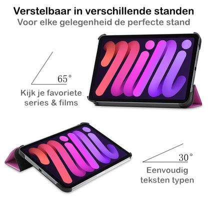 iPad Mini 6 Hoesje Book Case - Paars