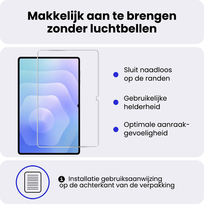 Samsung Galaxy Tab S11 Ultra Screenprotector Gehard Glas - Anti-kras