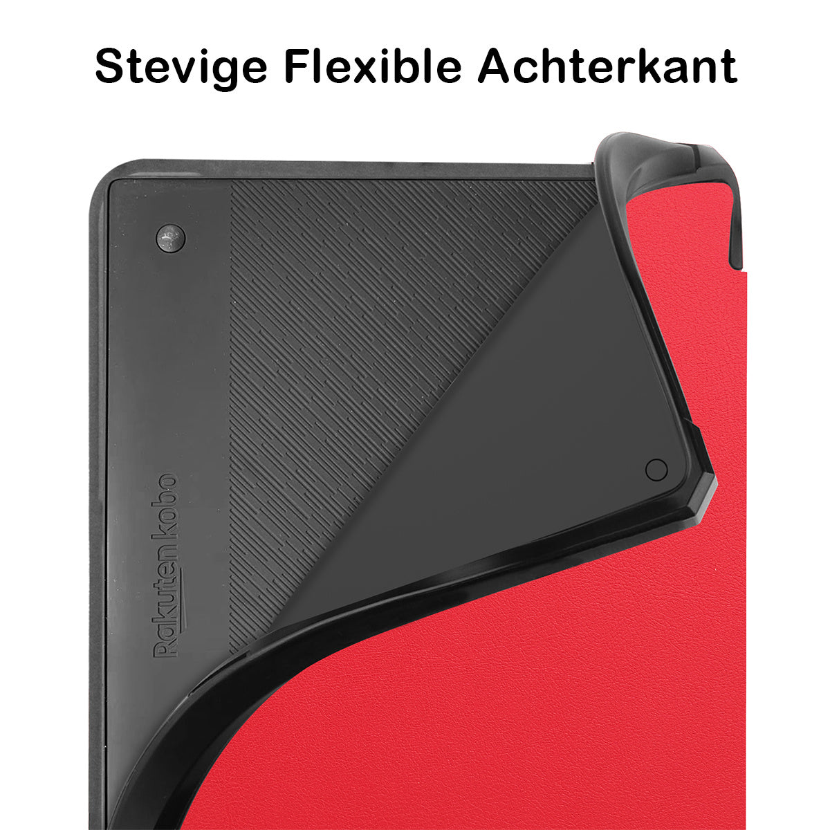 Kobo Elipsa 2E Trifold Hoesje - Rood