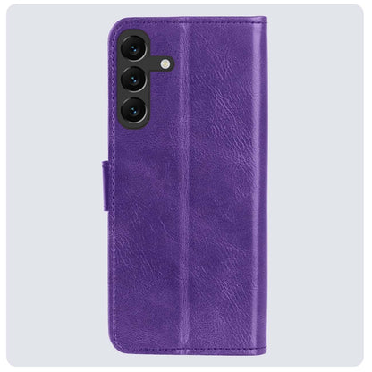 Samsung S23 FE Hoesje Bookcase Cover met Kaarthouder - Paars