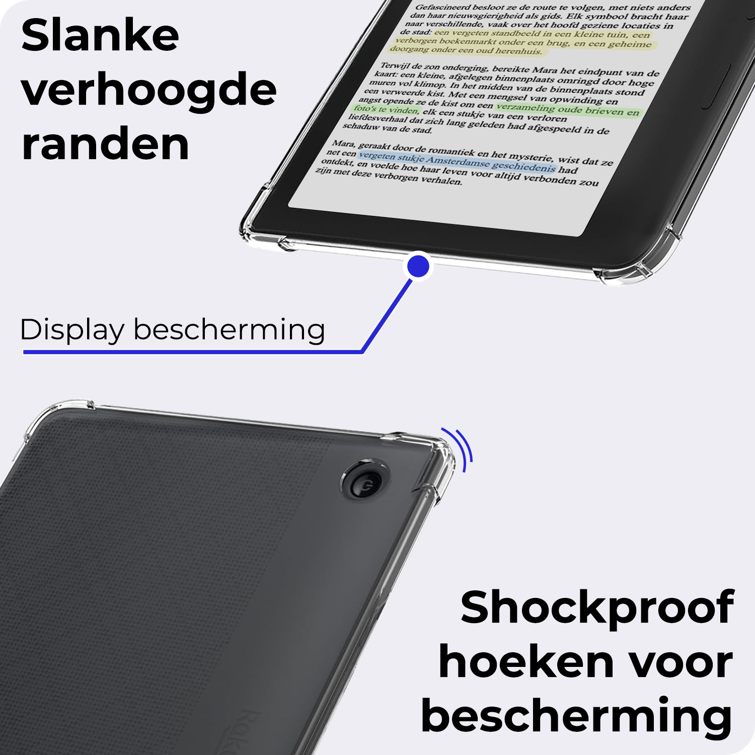 Kobo Libra Colour / Libra 2 Hoes Origami Book Case met Standaard Groen Kobo Libra Colour / Libra 2 Hoes Origami Book Case met Standaard Groen