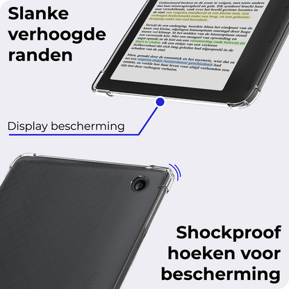 Kobo Libra Colour Hoesje Siliconen Backcover Lichtgewicht - Transparant