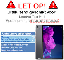 Lenovo Tab P11 Screenprotector Gehard Glas - Anti-kras