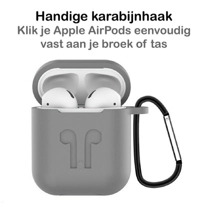 AirPods 1 Hoesje Siliconen 3 in 1 - Grijs