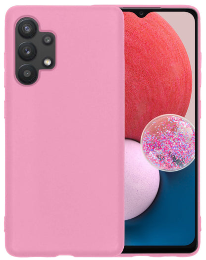 Samsung A13 4G Hoesje Siliconen Backcover Lichtgewicht - Lichtroze