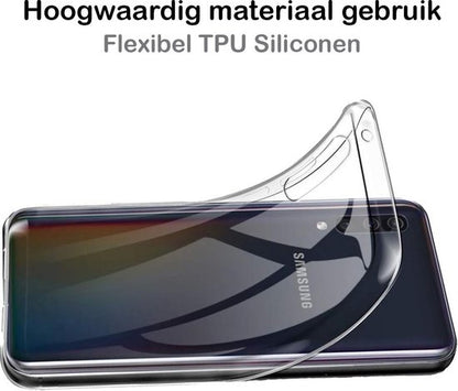 Samsung A50s Hoesje Siliconen Backcover Lichtgewicht - Transparant
