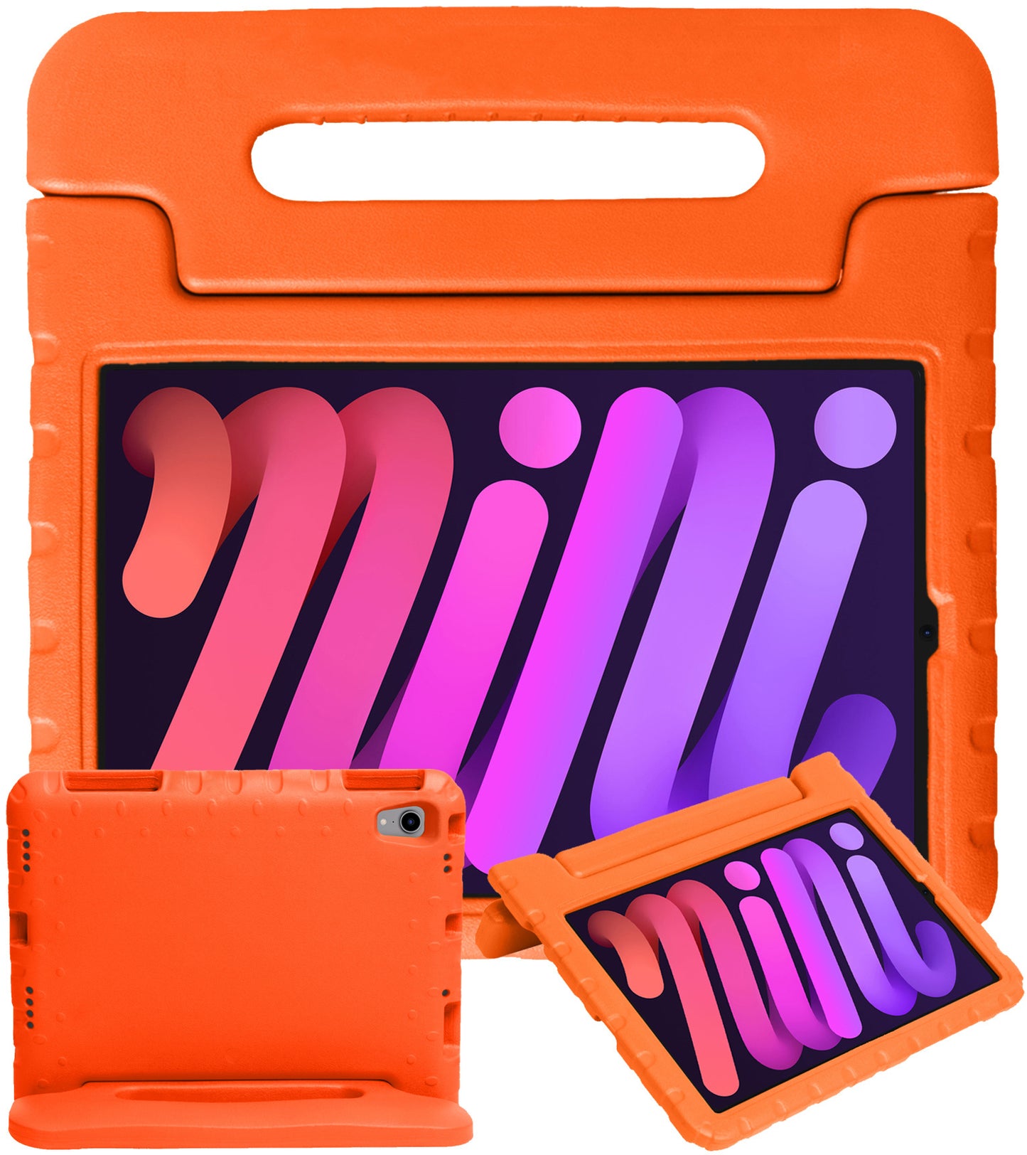 iPad Mini 6 Hoesje Kids Cover Bumper - Oranje