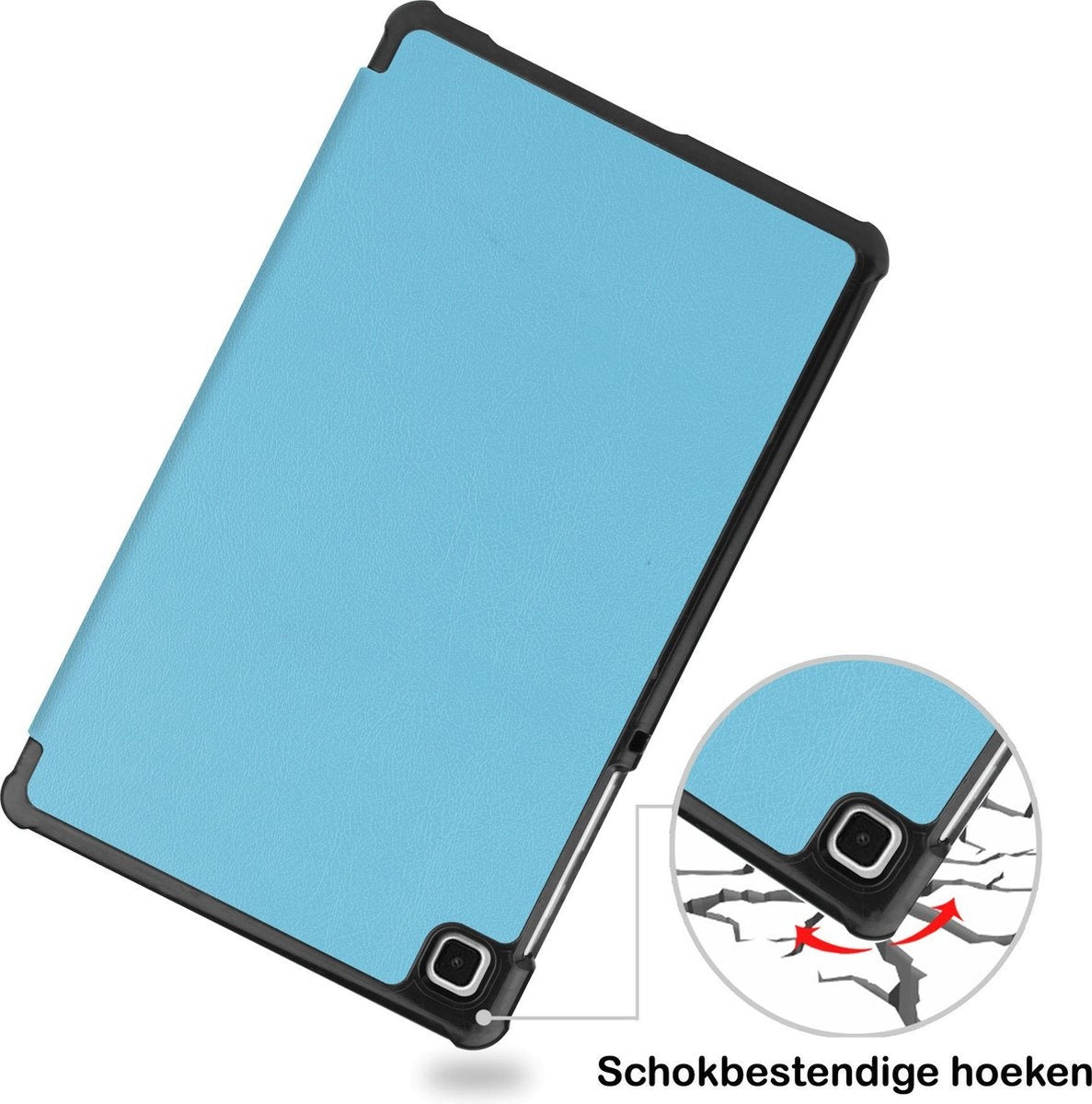 Samsung Galaxy Tab A7 Lite Hoesje Book Case - Lichtblauw