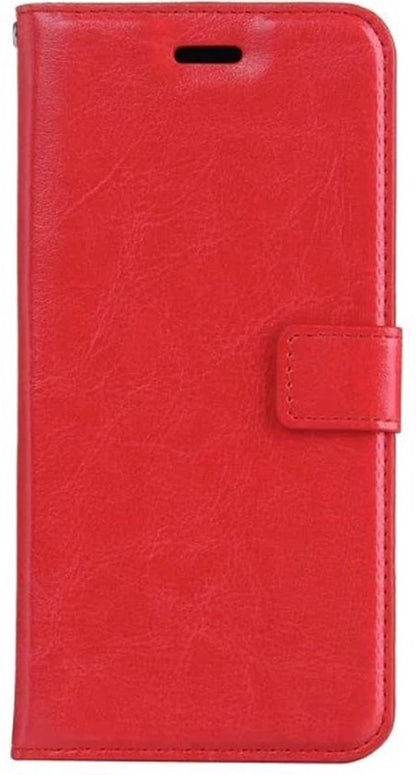 iPhone 7/8/SE 2020 Hoesje Bookcase Cover met Kaarthouder - Rood