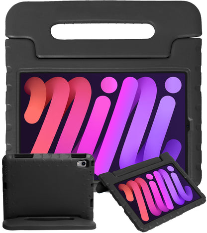 iPad Mini 6 Hoesje Kids Cover Bumper - Zwart