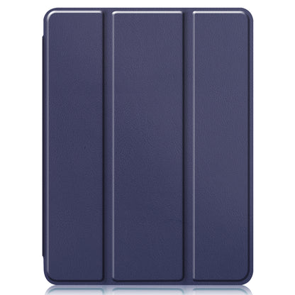 iPad Pro 2022 (12.9 inch) Trifold Bookcase Hoes met Penhouder voor Apple Pen - Donkerblauw