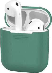 AirPods 1 Hoesje Siliconen Lichtgewicht - Midnight Green