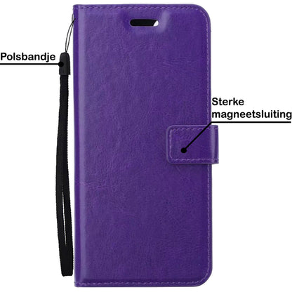 OnePlus Nord CE 3 Lite Hoesje Book Case Kunstleer - Paars