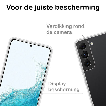 Samsung S22 Plus Hoesje Siliconen - Transparant