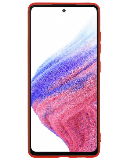 Samsung A53 Hoesje Siliconen Backcover Lichtgewicht - Rood