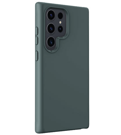 Samsung S24 Ultra Hoesje Siliconen Backcover Lichtgewicht - Donkergroen