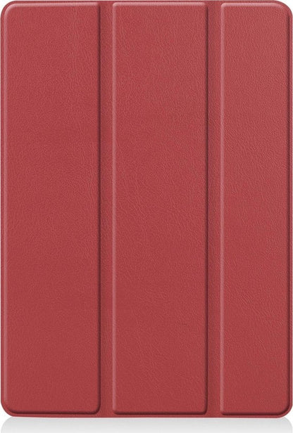 iPad 10.2 2019 Trifold Bookcase Hoes - Donkerrood