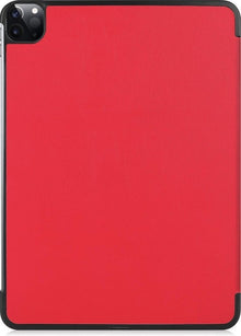iPad Pro 2020 (11 inch) Trifold Bookcase Hoes - Rood