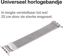 Milanese Horlogeband Geschikt voor Apple Watch 42/44 mm Bandje Milanees - Polsbandje Met Magneetsluiting Geschikt voor Apple Watch 42/44 mm Bandje Milanees - Zilver