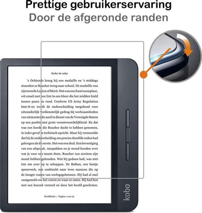 Screenprotector Geschikt voor Kobo Libra H2O Screenprotector Gehard Glas Tempered Glass - Screenprotector Geschikt voor Kobo Libra H2O Screenprotector
