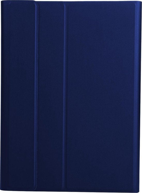 Samsung Galaxy Tab A 10.1 2019 Hoesje Toetsenbord Case Kunstleer - Donkerblauw